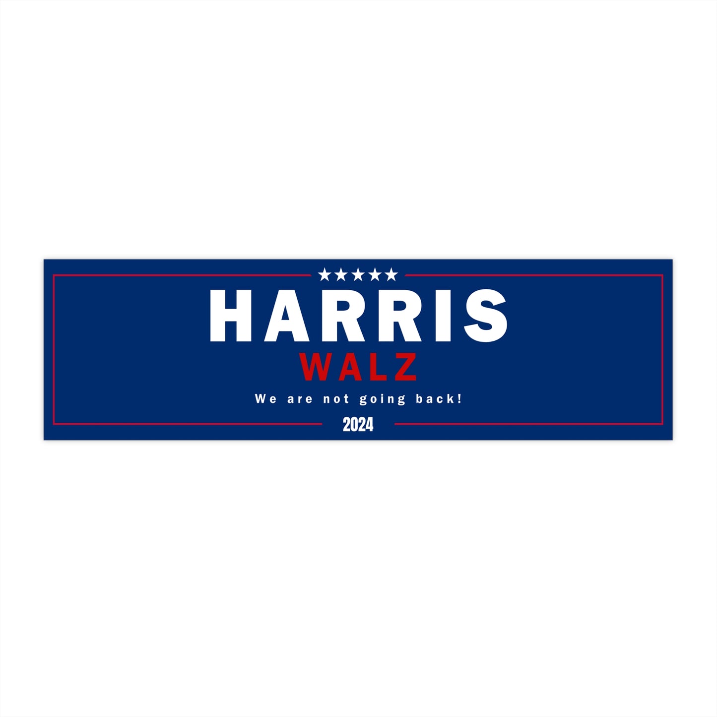 Harris Walz 2024 MAGA Style Bumper Sticker